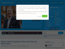Tablet Screenshot of nigelmillsmp.com